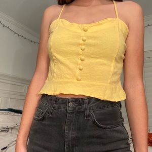 Yellow pacsun tank top